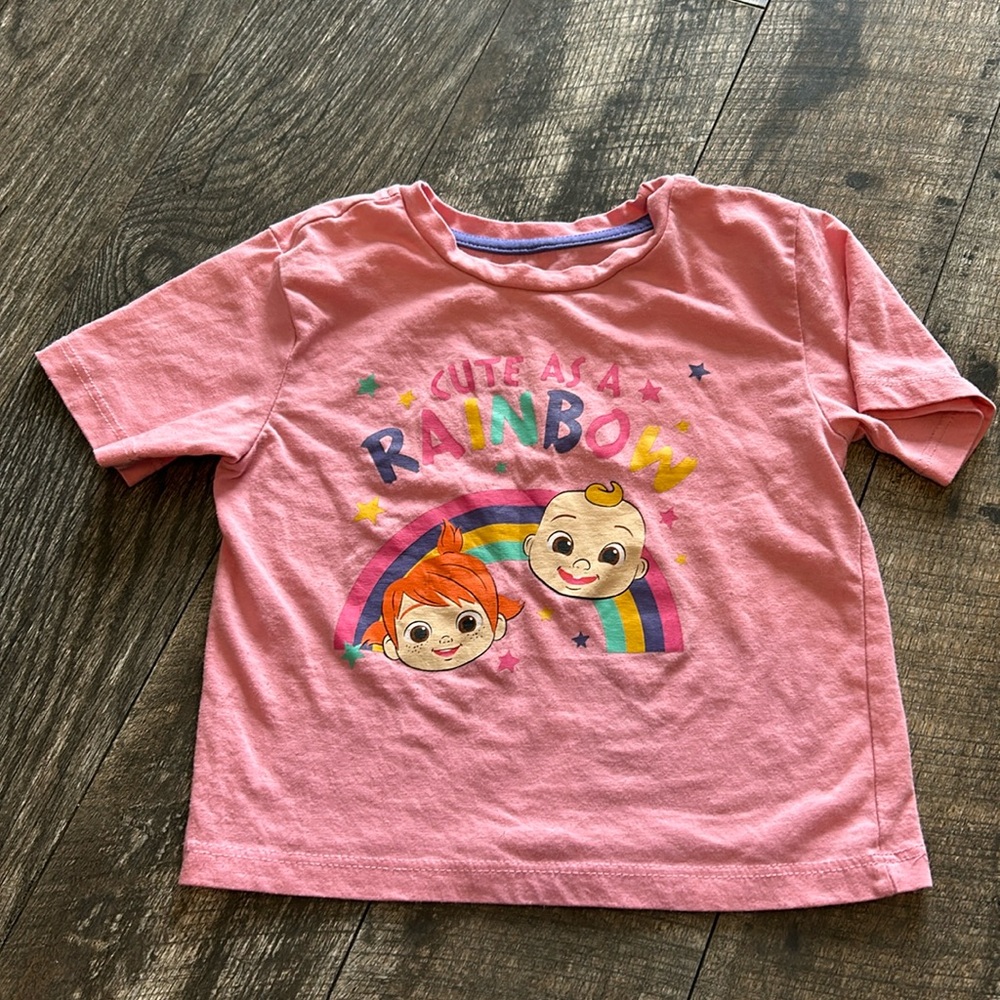 Pink Cocomelon T-Shirt Size 2T graphic tee shirt short sleeve